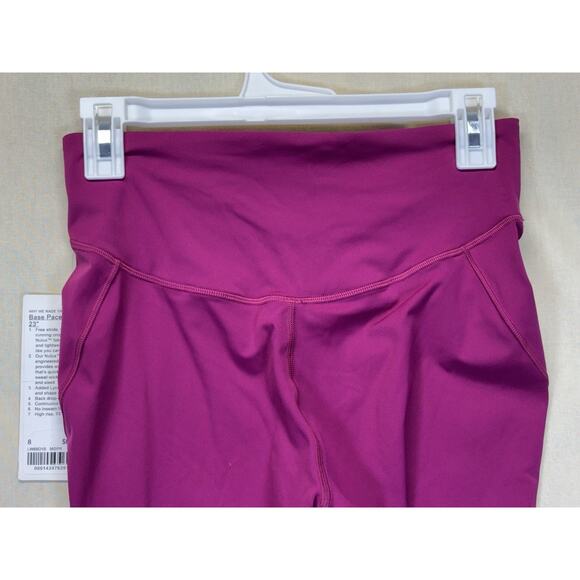 Lululemon Base Pace HR Crop 23" Women's Size 6 Moonlit Magenta LW6BO1S New - Picture 10 of 14
